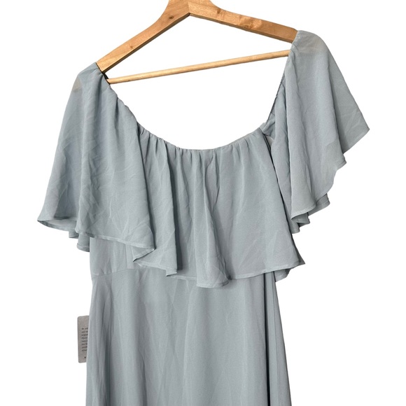 Show Me Your Mumu Tango Dress Steel Blue NEW - Picture 5 of 7